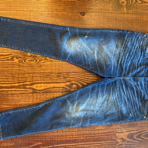 American Eagle Outfitters Blue Slim Jeans with Faded Pattern - Picture 2 of 5